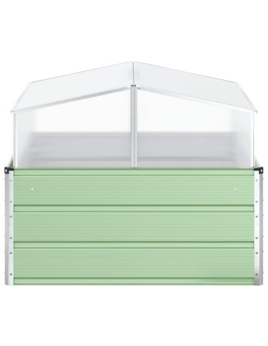 Fioriera Verde Pastello 100 x 100 x 77 cm Acciaio zincato