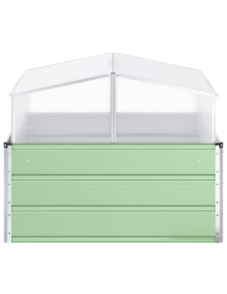 Fioriera Verde Pastello 100 x 100 x 77 cm Acciaio zincato