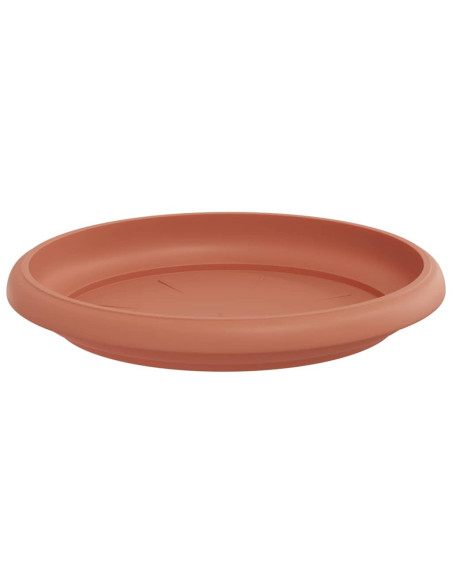 Vassoio Rotondo per Fiori 6 pcs Rosso Mattone Ø 14 x 2 cm