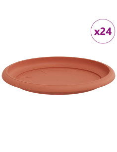 Vassoio Rotondo per Fiori 24 pcs Rosso Mattone Ø 14 x 2 cm 2