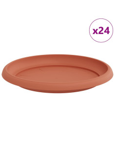 Vassoio Rotondo per Fiori 24 pcs Rosso Mattone Ø 21,5 x 2,5 cm 2