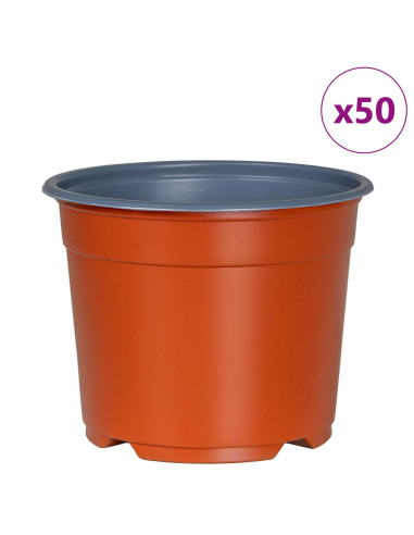 Vaso per Fiori 50 pcs Ceramica Ø 15 x 12.5 cm Plastica