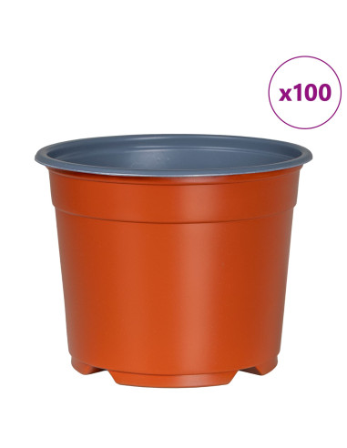 Vaso per Fiori 100 pcs Ceramica Ø 15 x 12.5 cm Plastica