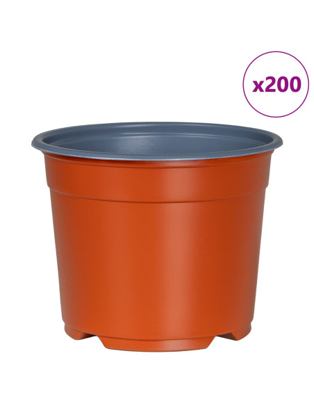 Vaso per Fiori 200 pcs Ceramica Ø 15 x 12.5 cm Plastica