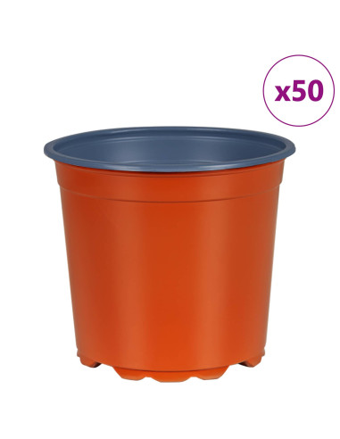 Vaso per Fiori 50 pcs Ceramica Ø 15 x 13 cm Plastica