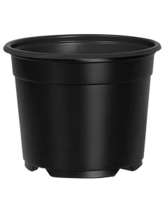 Vaso per Fiori 100 pcs Nero Ø 15 x 12.5 cm Plastica 2