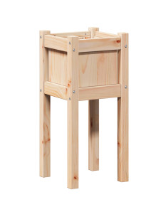 Vaso da giardino Natura 31 x 31 x 70 cm Pino massello 2