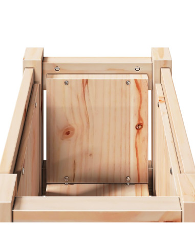 Vaso da giardino Natura 31 x 31 x 70 cm Pino massello