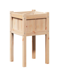 Vaso da giardino Natura 40 x 40 x 70 cm Pino massello 2