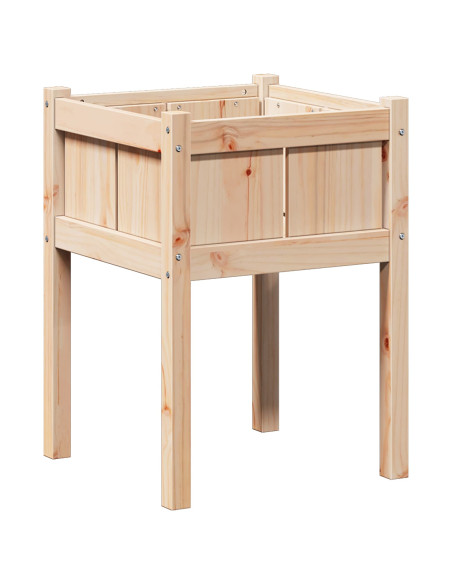 Vaso da giardino Natura 50 x 50 x 70 cm Pino massello