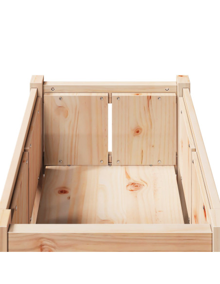 Vaso da giardino Natura 50 x 50 x 70 cm Pino massello