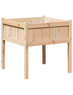 Vaso da giardino Natura 70 x 70 x 70 cm Pino massello 2