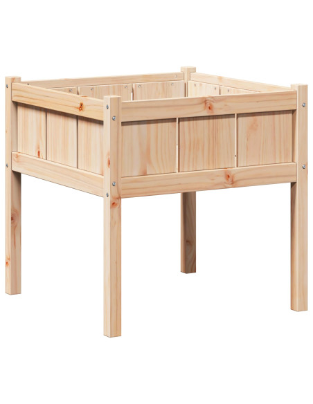 Vaso da giardino Natura 70 x 70 x 70 cm Pino massello