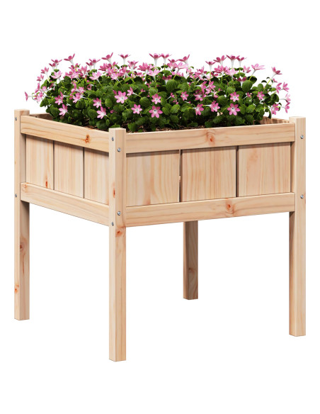 Vaso da giardino Natura 70 x 70 x 70 cm Pino massello