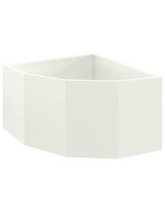 Vaso d'angolo Bianco 60 x 60 x 35 cm Acciaio 2