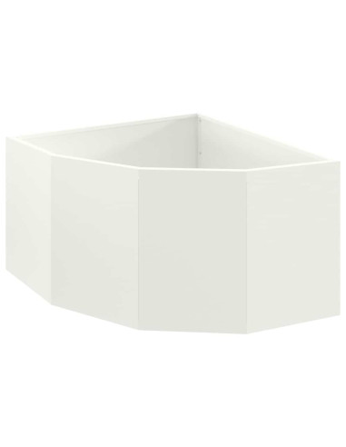 Vaso d'angolo Bianco 60 x 60 x 35 cm Acciaio