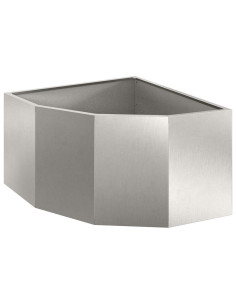 Vaso d'angolo Argento 60 x 60 x 35 cm Acciaio inossidabile 2