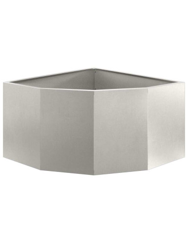 Vaso d'angolo Argento 60 x 60 x 35 cm Acciaio inossidabile