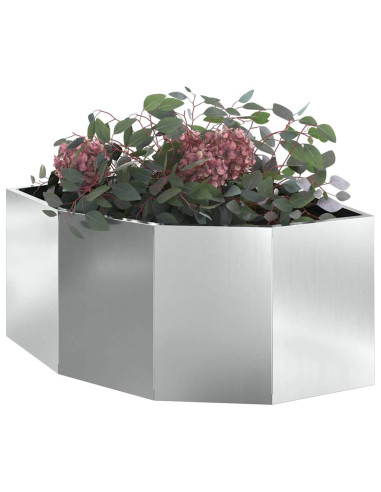 Vaso d'angolo Argento 60 x 60 x 35 cm Acciaio zincato