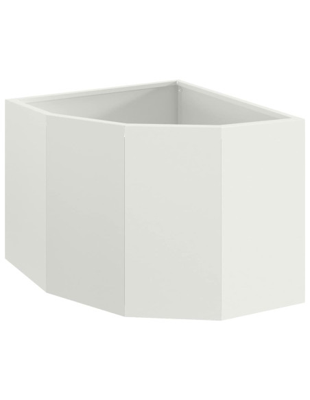Vaso d'angolo Bianco 45 x 45 x 35 cm Acciaio