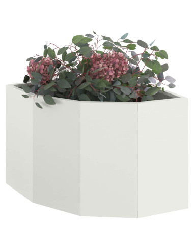 Vaso d'angolo Bianco 45 x 45 x 35 cm Acciaio