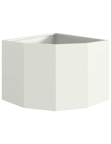 Vaso d'angolo Bianco 45 x 45 x 35 cm Acciaio