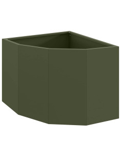 Vaso d'angolo Oliver verde 45 x 45 x 35 cm Acciaio 2