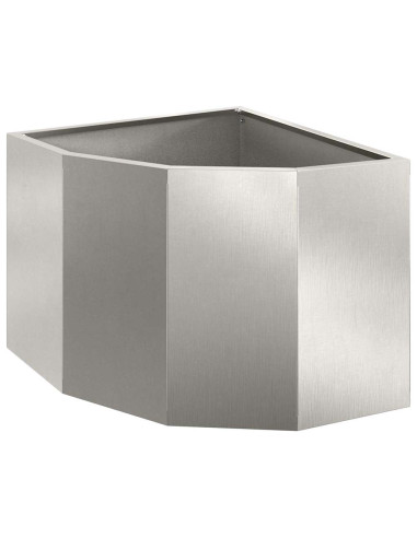 Vaso d'angolo Argento 45 x 45 x 35 cm Acciaio inossidabile