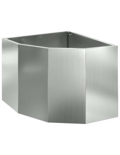 Vaso d'angolo Argento 45 x 45 x 35 cm Acciaio zincato 2