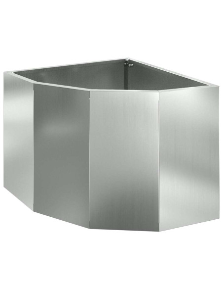 Vaso d'angolo Argento 45 x 45 x 35 cm Acciaio zincato