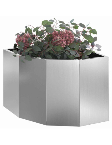Vaso d'angolo Argento 45 x 45 x 35 cm Acciaio zincato