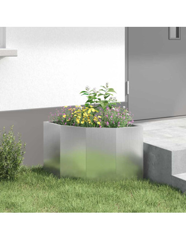 Vaso d'angolo Argento 45 x 45 x 35 cm Acciaio zincato