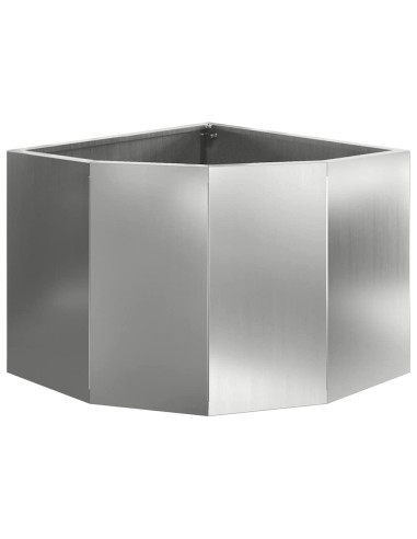 Vaso d'angolo Argento 45 x 45 x 35 cm Acciaio zincato