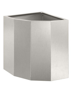 Vaso d'angolo Argento 30 x 30 x 35 cm Acciaio inossidabile 2