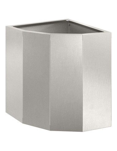 Vaso d'angolo Argento 30 x 30 x 35 cm Acciaio inossidabile