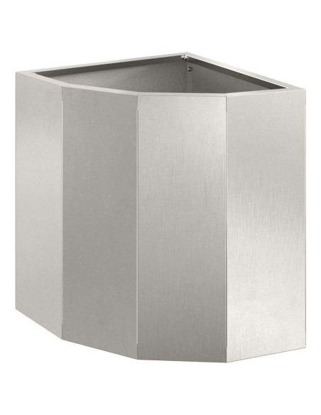 Vaso d'angolo Argento 30 x 30 x 35 cm Acciaio inossidabile