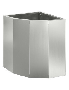 Vaso d'angolo Argento 30 x 30 x 35 cm Acciaio zincato 2