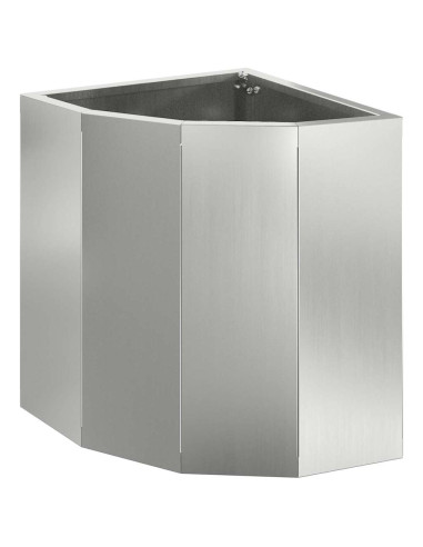 Vaso d'angolo Argento 30 x 30 x 35 cm Acciaio zincato