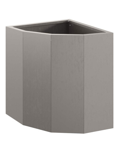 Vaso d'angolo Ruggine 30 x 30 x 35 cm acciaio corten