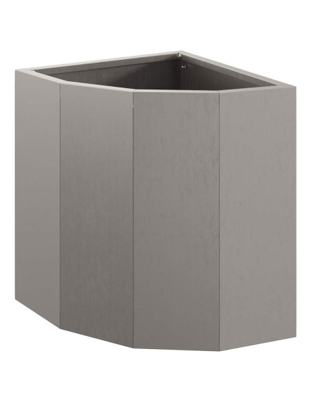 Vaso d'angolo Ruggine 30 x 30 x 35 cm acciaio corten