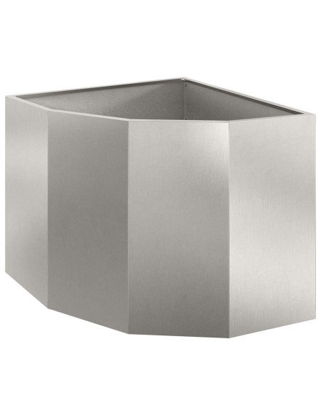 Vaso d'angolo Argento 60 x 60 x 50 cm Acciaio inossidabile