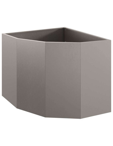 Vaso d'angolo Ruggine 60 x 60 x 50 cm acciaio corten