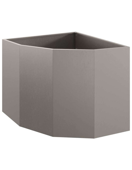 Vaso d'angolo Ruggine 60 x 60 x 50 cm acciaio corten