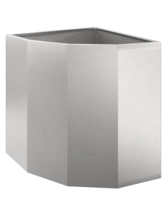 Vaso d'angolo Argento 45 x 45 x 50 cm Acciaio inossidabile 2