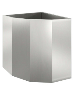 Vaso d'angolo Argento 45 x 45 x 50 cm Acciaio zincato 2
