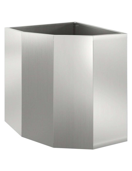 Vaso d'angolo Argento 45 x 45 x 50 cm Acciaio zincato