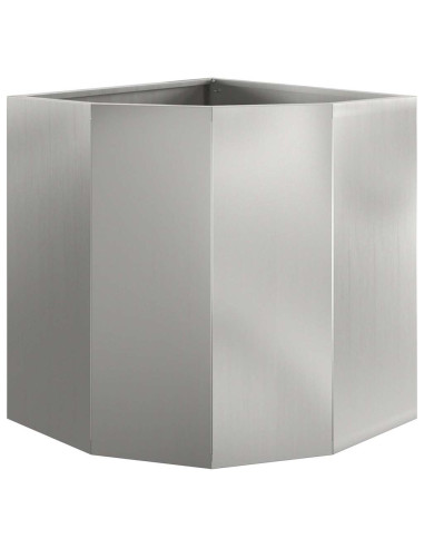 Vaso d'angolo Argento 45 x 45 x 50 cm Acciaio zincato