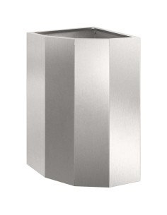 Vaso d'angolo Argento 30 x 30 x 50 cm Acciaio inossidabile 2
