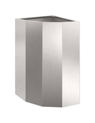 Vaso d'angolo Argento 30 x 30 x 50 cm Acciaio inossidabile