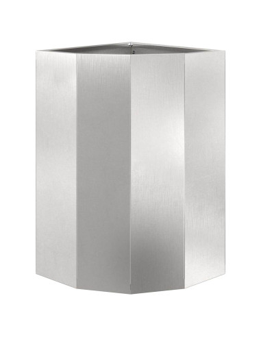 Vaso d'angolo Argento 30 x 30 x 50 cm Acciaio inossidabile